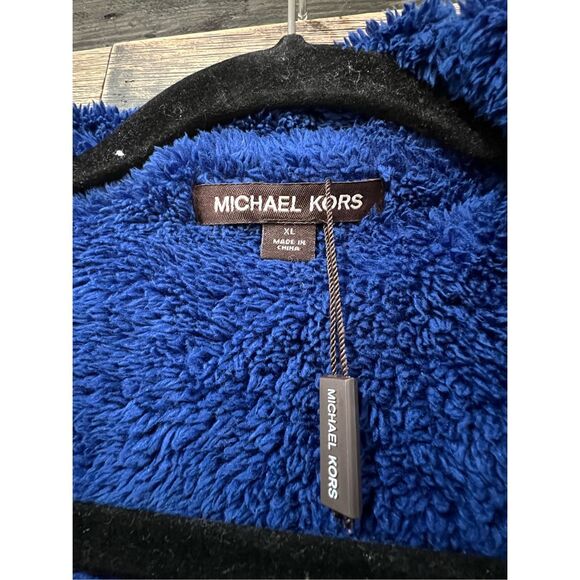 Michael Kors Men blue full zip hoodie sz XL - Picture 3 of 7